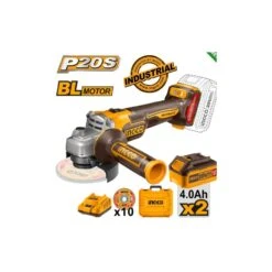 INGCO - CAGLI211542 Γωνιακός Τροχός Μπαταρίας 115mm 20V (2x4.0Ah)