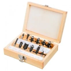 VERTO - 60H008 Σετ Φρέζες για Ρούτερ 12 Τεμάχια Φ6mm