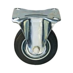 F.F. GROUP - Ρόδα Σταθερή Μαύρη ∅160mm 13x9.5x19.5cm