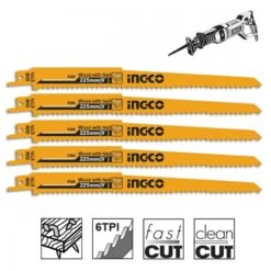 INGCO - RSB1111DF Σετ Πριονόλαμες Σπαθόσεγας Ξύλου 225mm - 5 Τεμάχια 5 INGCO - RSB1111DF Σετ Πριονόλαμες Σπαθόσεγας Ξύλου 225mm - 5 Τεμάχια -Ergalia Κατάστημα 225mm 5 1 1