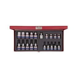 KING ΤΩΝΥ - 7120PR Κασετίνα Καρυδάκια Torx Θηλυκά - Αρσενικά 3/8''- 1/2'' 20τμχ