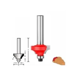 BENMAN - Φρέζα Στρογγυλέματος Με Ρουλεμάν Οδηγό Δίκοπη, Στέλεχος 8