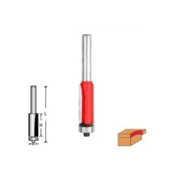 BENMAN - Φρέζα Κουρέματος Με Ρουλεμάν Οδηγό Δίκοπη, Στέλεχος 8mm