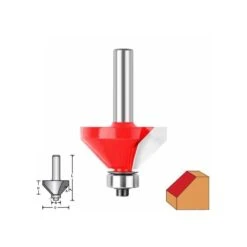 BENMAN - Φρέζα Φάσας Με Ρουλεμάν Οδηγό Δίκοπη, Στέλεχος 8mm