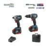 BORMANN PRO - BBP5003 Σετ Δραπανοκατσάβιδο Κρουστικό & Παλμικό Κατσαβίδι 20V (2x4.0Ah) -Ergalia Κατάστημα bbp5003 compact brushless 20v