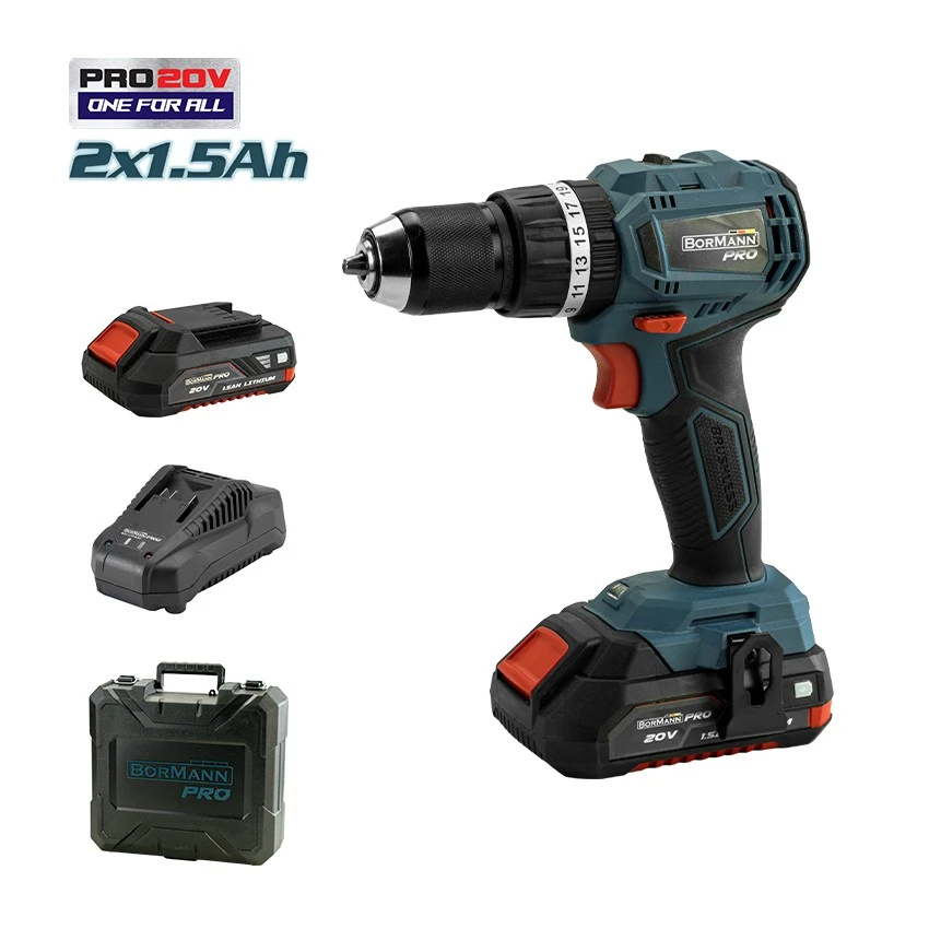 BORMANN PRO - BBP5144 Δραπανοκατσάβιδο Κρουστικό Μπαταρίας 20V (2x1.5Ah) 3 BORMANN PRO - BBP5144 Δραπανοκατσάβιδο Κρουστικό Μπαταρίας 20V (2x1.5Ah)