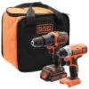 BLACK & DECKER - BCK21S1S-QW Σετ Κρουστικό Δραπανοκατσάβιδο + Παλμικό Κατσαβίδι 18V 1 BLACK & DECKER - BCK21S1S-QW Σετ Κρουστικό Δραπανοκατσάβιδο + Παλμικό Κατσαβίδι 18V -Ergalia Κατάστημα bck21s1s 18v