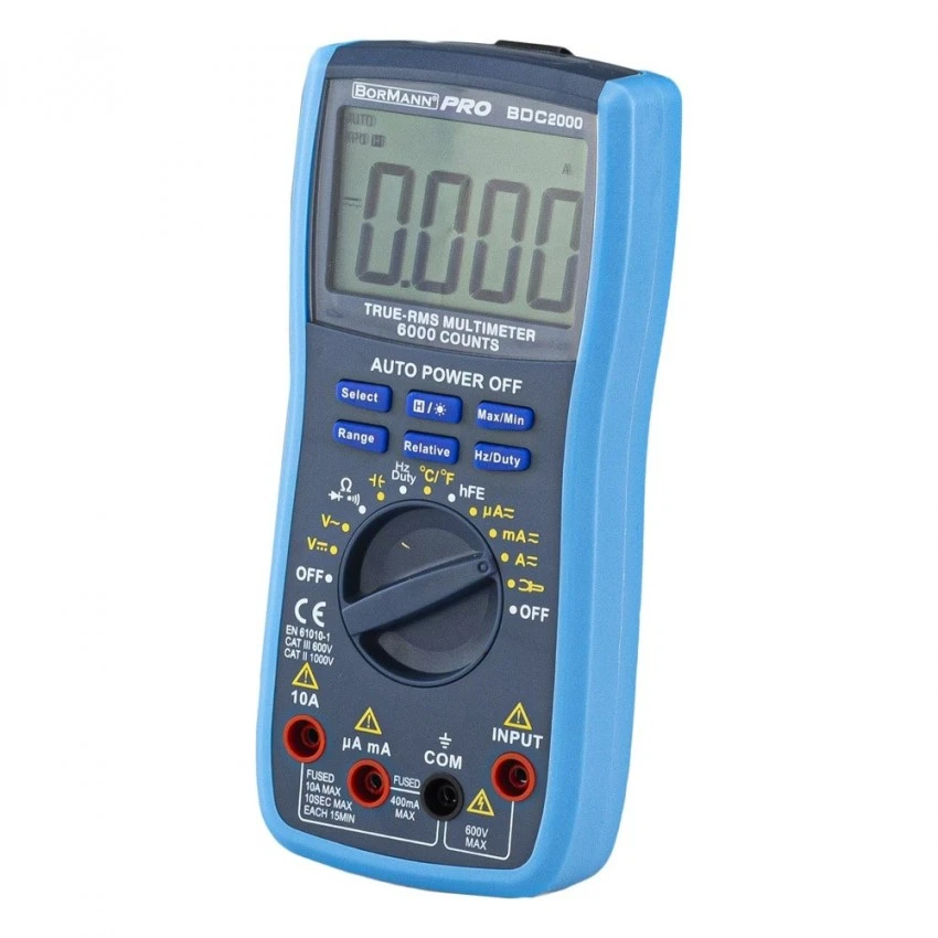 BORMANN PRO - BDC2000 Ψηφιακό Πολύμετρο AC/DC 600V 3 BORMANN PRO - BDC2000 Ψηφιακό Πολύμετρο AC/DC 600V