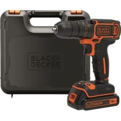 BLACK & DECKER - BDCHD18K-QW Κρουστικό Δραπανοκατσάβιδο SMART TECH 18V 1.5Ah