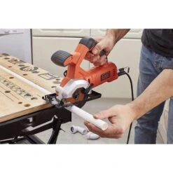 BLACK & DECKER - BES510-QS Δισκοπρίονο Ρεύματος 85mm με 2 Λεπίδες -Ergalia Κατάστημα bes510 qs 85mm 2 1 4