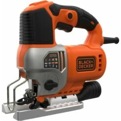 BLACK & DECKER - BES610K-QS Σέγα Εκκρεμούς Κίνησης Ρεύματος 650W με 2 λεπίδες και Κασετίνα
