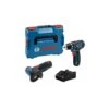BOSCH - GSR 12V-15 + GWS 12V-76 Δραπανοκατσάβιδο & Γωνιακός Τροχός Μπαταρίας 12V (2x2.0Ah)