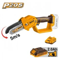 INGCO - CGSLI20581 Κλαδευτικό Αλυσοπρίονο Μπαταρίας 13cm 20V (1x2.0Ah)