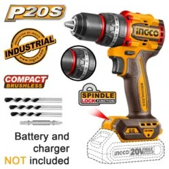 INGCO - CIDLI206681 Κρουστικό Δραπανοκατσάβιδο Compact Μπαταρίας 20V (Solo)