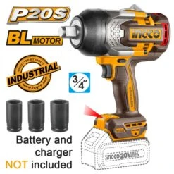 INGCO - CIWLI201351 Κρουστικό Μπουλονόκλειδο Μπαταρίας 20V (Solo)