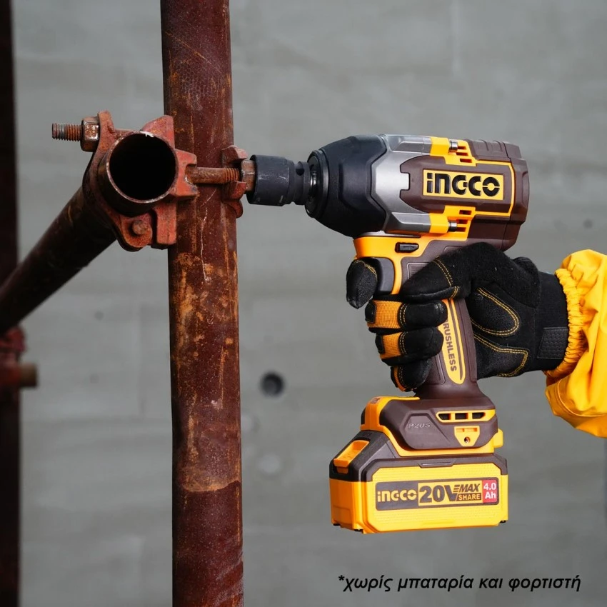 INGCO - CIWLI20851 Μπουλονόκλειδο Κρουστικό Μπαταρίας 850-1000 Nm 20V (Solo) 5 INGCO - CIWLI20851 Μπουλονόκλειδο Κρουστικό Μπαταρίας 850-1000 Nm 20V (Solo) - Image 3