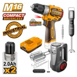 INGCO - CKLI1638 Σετ Εργαλεία Μπαταρίας 16V 3 Tεμαχίων