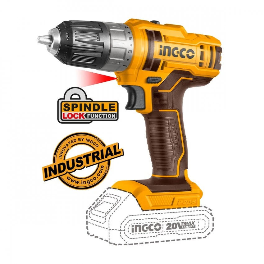 INGCO - COSLI230702 Σετ Εργαλεία Μπαταρίας 20V - 2 Τεμάχια (2x2.0Ah) 4 INGCO - COSLI230702 Σετ Εργαλεία Μπαταρίας 20V - 2 Τεμάχια (2x2.0Ah) - Image 2