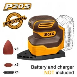 INGCO - CPSLI2014 Παλμικό Τριγωνικό Τριβείο Χούφτας Μπαταρίας 20V (Solo)