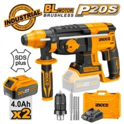 INGCO - CRHLI202289 Πιστολέτο Περιστροφικό Κρουστικό Σκαπτικό Μπαταρίας 20V (2x4.0Ah)