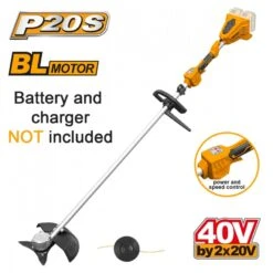 INGCO - CSTLI20028 Θαμνοκοπτικό Μπαταρίας 2x20V (Solo)