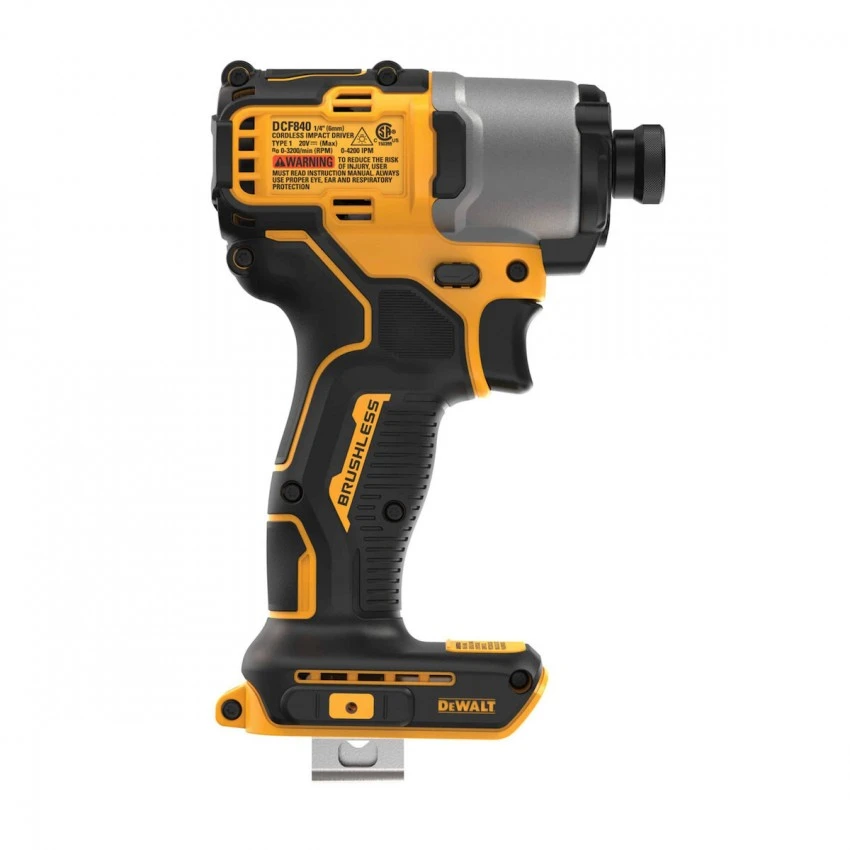 DEWALT - DCF840NT-XJ Παλμικό Κατσαβίδι Μπαταρίας Brushless 1/4" 18V (Solo) 4 DEWALT - DCF840NT-XJ Παλμικό Κατσαβίδι Μπαταρίας Brushless 1/4" 18V (Solo) - Image 2