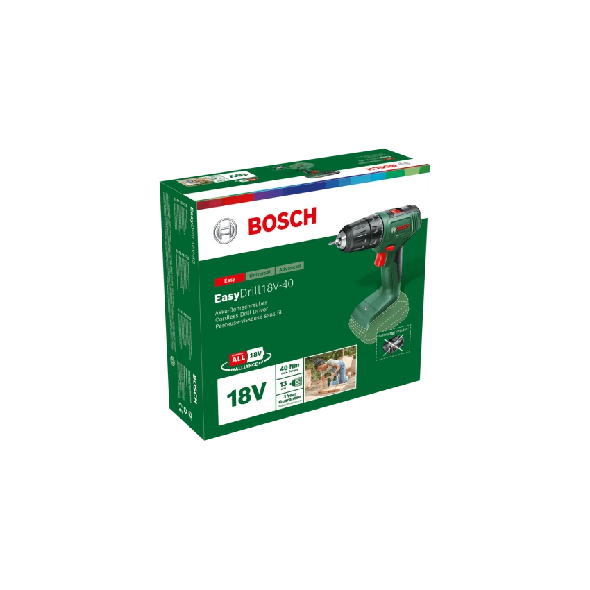 BOSCH ΕΡΑΣΙΤΕΧΝΙΚΑ - EasyDrill 18V-40 Δραπανοκατσάβιδο Μπαταρίας 18V (1x2.0Ah) 4 BOSCH ΕΡΑΣΙΤΕΧΝΙΚΑ - EasyDrill 18V-40 Δραπανοκατσάβιδο Μπαταρίας 18V (1x2.0Ah) - Image 2