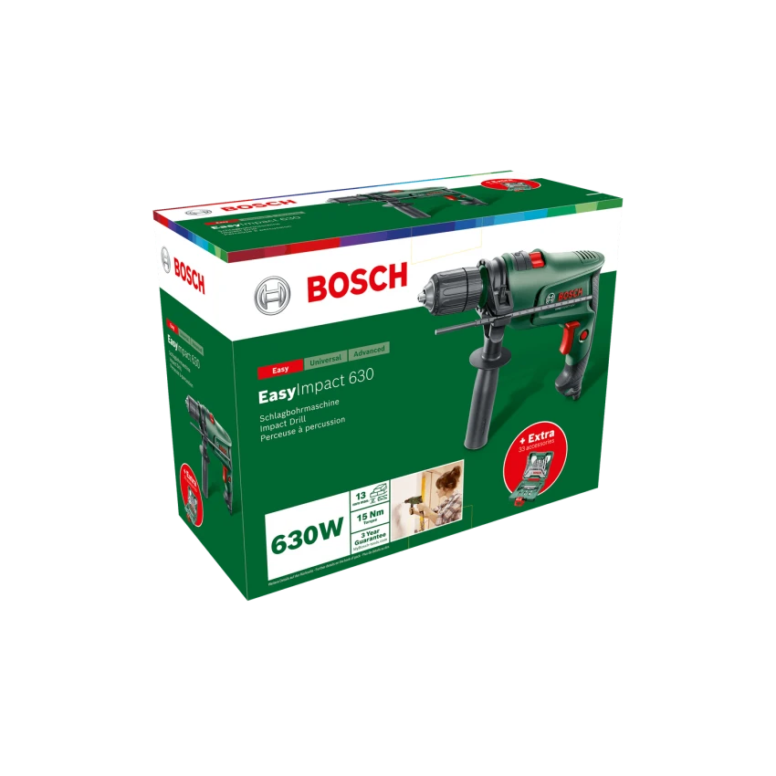 BOSCH ΕΡΑΣΙΤΕΧΝΙΚΑ - EasyImpact 630 Σετ Κρουστικό Δράπανο & Εξαρτήματα 630W - 33 Τεμάχια 5 BOSCH ΕΡΑΣΙΤΕΧΝΙΚΑ - EasyImpact 630 Σετ Κρουστικό Δράπανο & Εξαρτήματα 630W - 33 Τεμάχια - Image 3