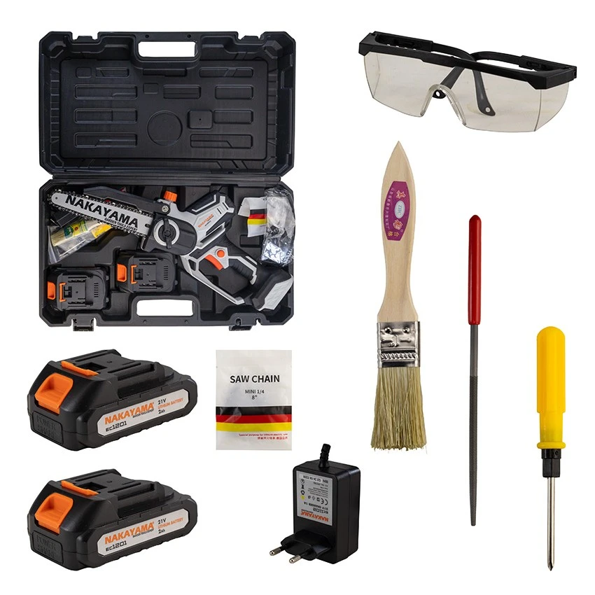 NAKAYAMA - EC1200 Κλαδευτικό Αλυσοπρίονο Μπαταρίας 20cm 21V (2x2.0Ah) 4 NAKAYAMA - EC1200 Κλαδευτικό Αλυσοπρίονο Μπαταρίας 20cm 21V (2x2.0Ah) - Image 2