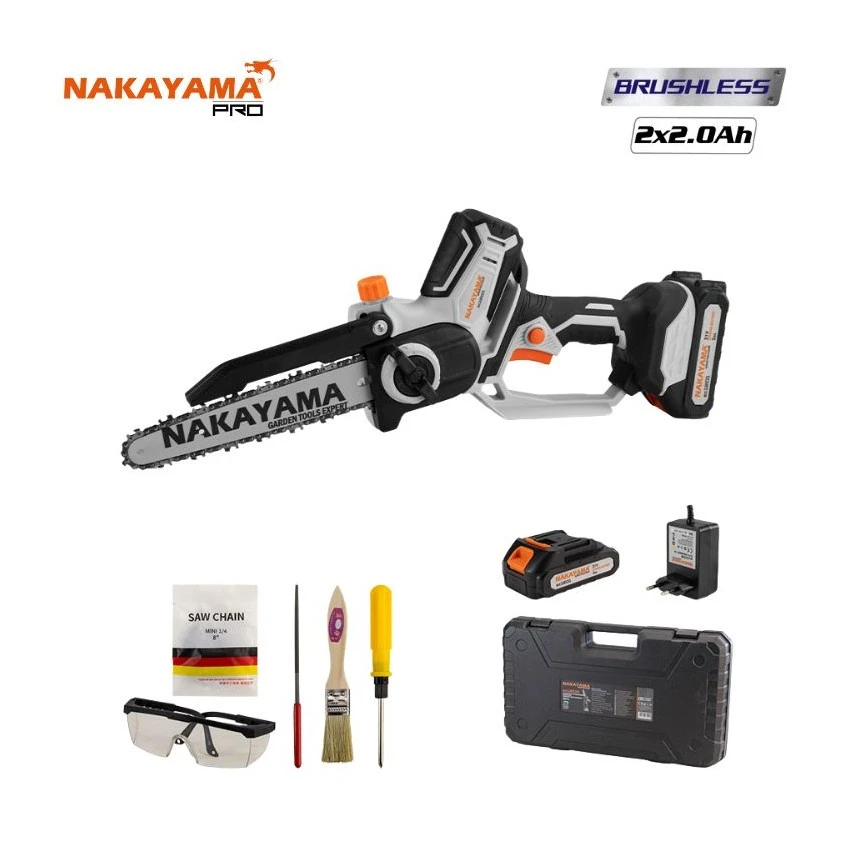 NAKAYAMA - EC1200 Κλαδευτικό Αλυσοπρίονο Μπαταρίας 20cm 21V (2x2.0Ah) 3 NAKAYAMA - EC1200 Κλαδευτικό Αλυσοπρίονο Μπαταρίας 20cm 21V (2x2.0Ah)