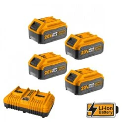 INGCO - FBCLI20244 Σετ Μπαταρίες 20V (4x4.0Ah) & Ταχυφορτιστής 2 Θέσεων 6 INGCO - FBCLI20244 Σετ Μπαταρίες 20V (4x4.0Ah) & Ταχυφορτιστής 2 Θέσεων -Ergalia Κατάστημα fbcli20244 4x40ah 2 1 1