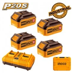 INGCO - FBCLI20245 Σετ Μπαταρίες & Φορτιστής - 6 Τεμάχια