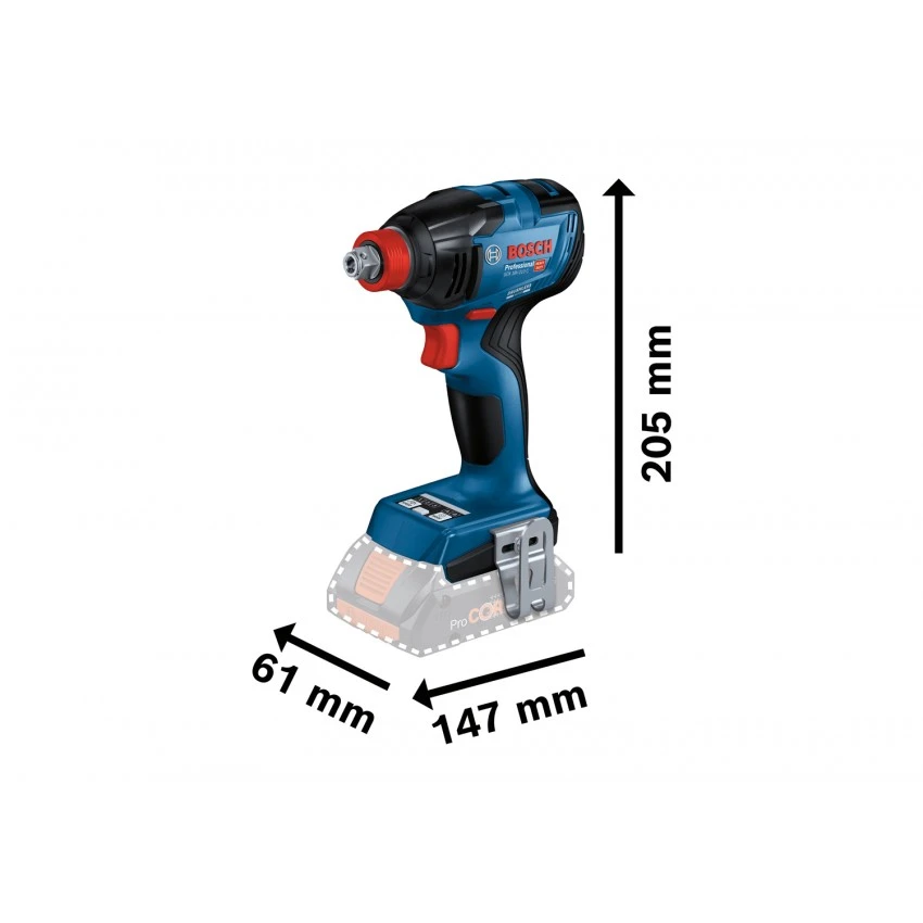 BOSCH - GDX 18V-210 C Μπουλονόκλειδο - Κατσαβίδι Σύνθετο Μπαταρίας 18V (Solo) 4 BOSCH - GDX 18V-210 C Μπουλονόκλειδο - Κατσαβίδι Σύνθετο Μπαταρίας 18V (Solo) - Image 2