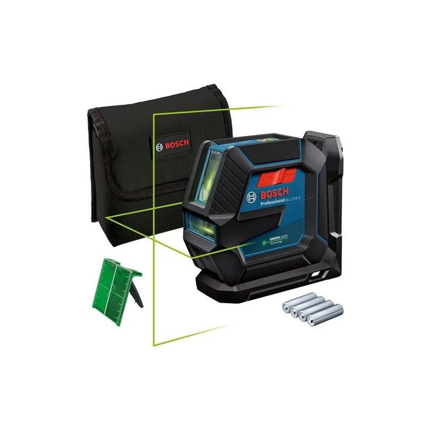 BOSCH - GLL 2-15 G Professional Λέιζερ Γραμμών με Στήριγμα LB 10 3 BOSCH - GLL 2-15 G Professional Λέιζερ Γραμμών με Στήριγμα LB 10