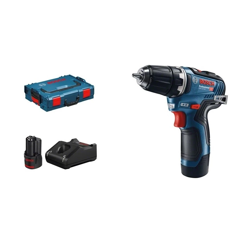 BOSCH - GSR 12V-35 Professional Δραπανοκατσάβιδο Μπαταρίας (2x3.0Ah) 3 BOSCH - GSR 12V-35 Professional Δραπανοκατσάβιδο Μπαταρίας (2x3.0Ah)