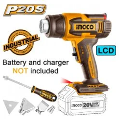 INGCO - HGLI2003 Πιστόλι Θερμού Αέρα Μπαταρίας 20V (Solo)