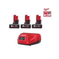 MILWAUKEE - M12 NRG-603 Μπαταρίες και Φορτιστής