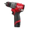 MILWAUKEE - M12FPD2-202X Κρουστικό Δραπανοκατσάβιδο Μπαταρίας 12V (2x2.0Ah) -Ergalia Κατάστημα m12fpd2 202x