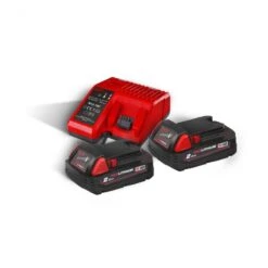 MILWAUKEE - M18 NRG-202 Σετ Ταχυφορτιστής και Μπαταρίες 18V (2x2.0Ah)