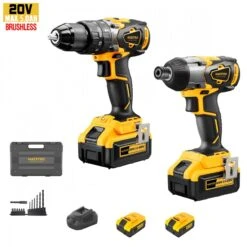 MAESTRO - MCK-20BL KIT Σετ Κρουστικό Δραπανοκατσάβιδο & Παλμικό Κατσαβίδι 20V (2x5.0Ah)