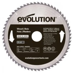 EVOLUTION - GW355TCT-60 Woodblade Δίσκος Κοπής Ξύλου 355mm