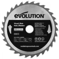 EVOLUTION - GW210TCT-30 Woodblade Δίσκος Κοπής Ξύλου 210mm