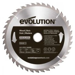 EVOLUTION - GW230TCT-40 Woodblade Δίσκος Κοπής Ξύλου 230mm