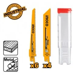 INGCO - RSB1002 Σετ Πριονόλαμες Σπαθόσεγας Ξύλου - Μετάλλου 150mm - 10 Τεμάχια