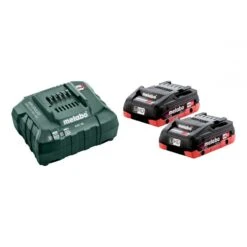 METABO - Set Φόρτισης 18V Φορτιστής ASC 55 + 2x4.0Ah Μπαταρίες LiHD