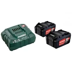 METABO - Set Φόρτισης 18V Φορτιστής ASC 55 + 2x4.0Ah Μπαταρίες Li-Power