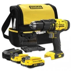 STANLEY - SFMCD711DSA-QW FATMAX® V20 Σετ Κρουστικό Δραπ/δο 18V με 50 εξαρτήματα (2x2.0Ah)