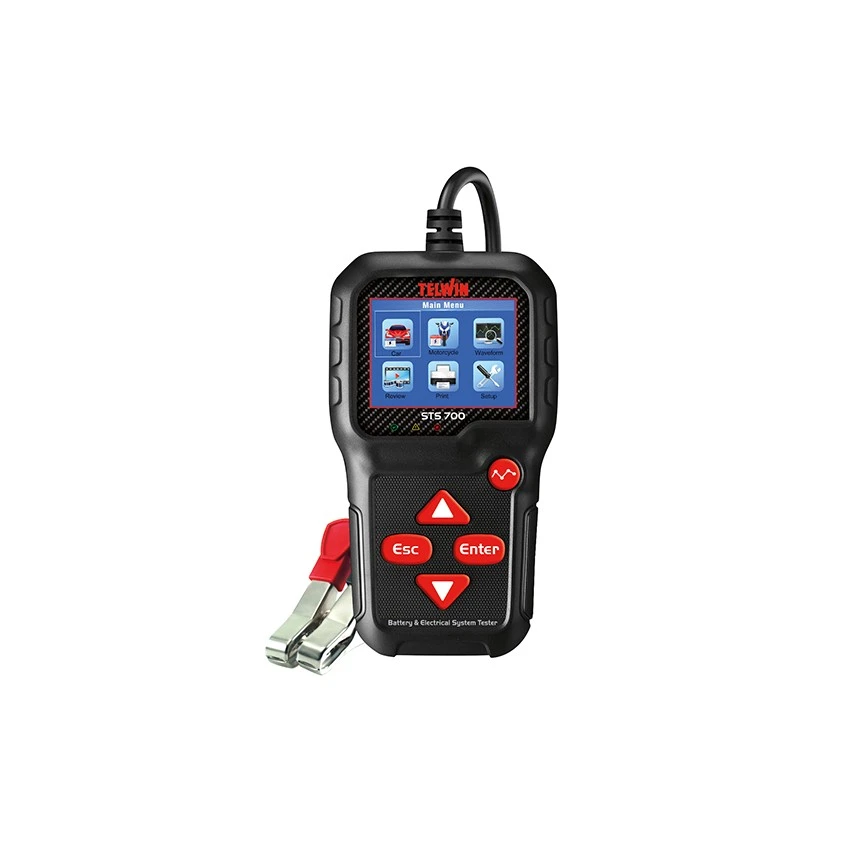 TELWIN - STS700 BATTERY TESTER Ψηφιακός Eλεγκτής Μπαταρίας 12V 3 TELWIN - STS700 BATTERY TESTER Ψηφιακός Eλεγκτής Μπαταρίας 12V