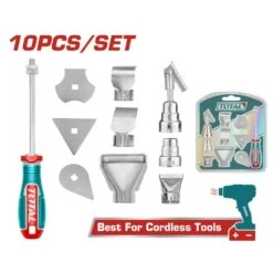 TOTAL - TBA1011 Σετ Εξαρτημάτων για Πιστόλια Θερμού Αέρα 10 Τεμάχια