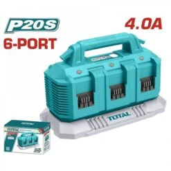 TOTAL - TFCLI2064 Ταχυφορτιστής Βαλιτσάκι για Μπαταρίες 20V 2Ah / 4Ah / 5Ah / 6Ah / 7.5Ah